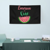 メロンのスイカの最初の誕生日のバナー 横断幕 (トレードショー)