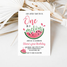 メロンのスイカの最初の誕生日