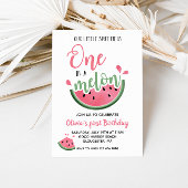 メロンのスイカの最初の誕生日 招待状