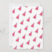 メロンのスイカの最初誕生日の1つは感謝していしています サンキューカード (裏面)