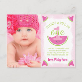 メロンのスイカサンキューカード 招待状