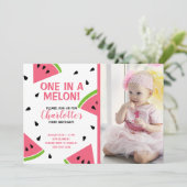 メロンのスイカ写真 招待状 (スタンド正面)