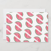 メロンのスイカ少年1歳の誕生日に1人 招待状 (裏面)