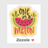 メロンのスイカ畑に1つ シール (シート)