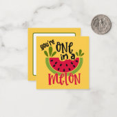 メロンのスイカ畑に1つ ノートカード (正面/裏面インサイチュ)