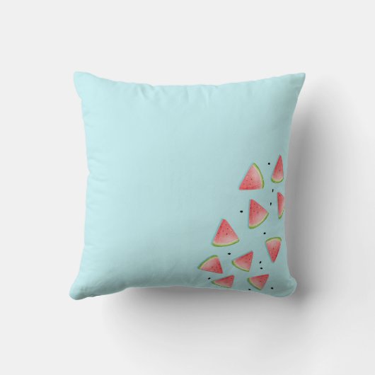 メロンのスイカ誕生日の贈り物 クッション (裏面)