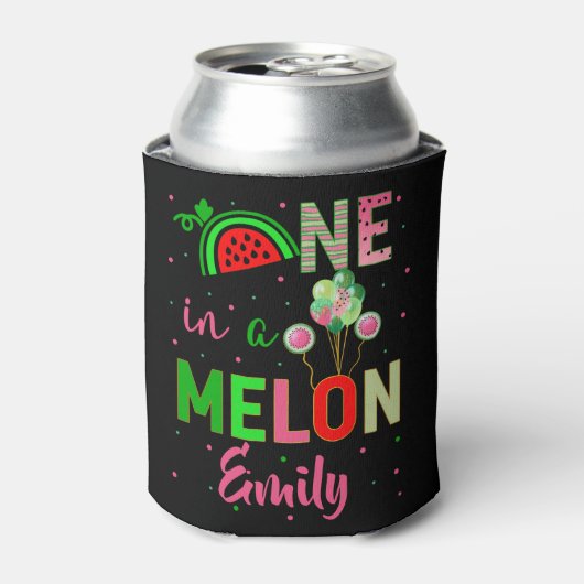 メロンのスイカ誕生日ガールマッチング 缶クーラー (缶正面)