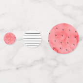 メロンのスイカ誕生日テーブルに1つ コンフェッティ (正面)