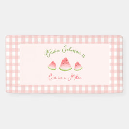 メロンのスイカ誕生日 横断幕