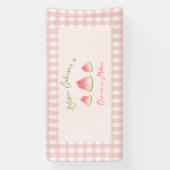 メロンのスイカ誕生日 横断幕 (縦)