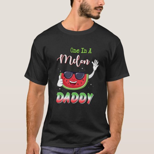 メロンのパパのスイカおもしろい愛好家Tee Tシャツ (正面)