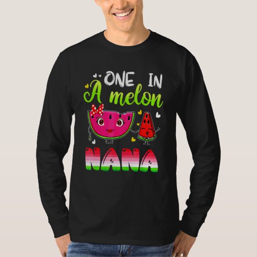 メロンのパパスイカに一致する家族 Tシャツ (正面)