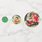 メロンのパーティー写真のかわいい コンフェッティ (裏面)