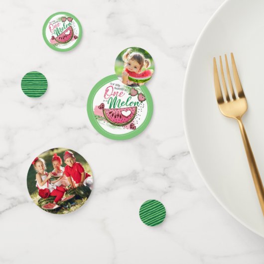 メロンのパーティー写真のかわいい コンフェッティ (グループ)