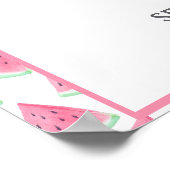 メロンのポスターの中のスイカのウェルカムサイン ポスター (角)