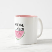 メロンのマグのあなたは1つ ツートーンマグカップ (正面右)