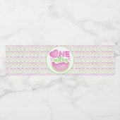 メロンの一つ最初の誕生日の水ボトルラベル ペットボトルラベル (シングルラベル)