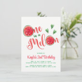 メロンの一つ最初の誕生日招待状 招待状 (スタンド正面)