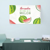 メロンの一つ1歳の誕生日パーティー 横断幕 (トレードショー)