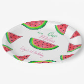メロンの一つ1歳の誕生日 ペーパープレート (アングル)