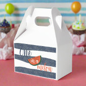 メロンの一歳の誕生日男の赤ちゃん ストライプの フェイバーボックス