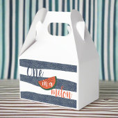 メロンの一歳の誕生日男の赤ちゃん ストライプの フェイバーボックス