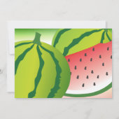 メロンの一歳の誕生日 招待状 (裏面)