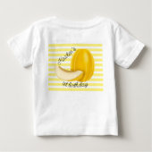 メロンの中でひとつ 初めての1歳 誕生日パーティー ベビーTシャツ (裏面)