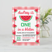 メロンの中でひと際目立つ誕生日 招待状 (スタンド正面)
