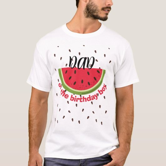メロンの中で一つだけの1歳の誕生日パーティー Tシャツ (正面)