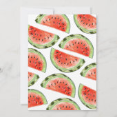 メロンの中で1つの特別な誕生日 水彩メロンの1歳の誕生日 招待状 (裏面)