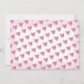 メロンの中で1位の誕生日 水彩写真 招待状 (裏面)