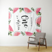 メロンの中で1番 ウォーターカラー メロン 1歳の誕生日 タペストリー (インサイチュ(横))