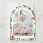 メロンの中で1番 メロン 1歳の誕生日パーティー 招待状 (裏面)