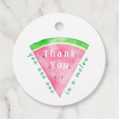 メロンの中に桃色のスイカを置いてくれてありがとう フェイバータグ (正面)