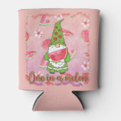 メロンの中の一つ | グリーン格言&スイカハート 缶クーラー (正面)