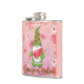 メロンの中の一つ | グリーン格言&スイカ フラスク (左)