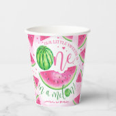 メロンの中の一つ！スイカ誕生日パーティー 紙コップ (正面)