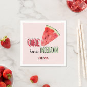 メロンの中の一つ |スイカ |誕生日 スタンダードカクテルナプキン (インサイチュ)