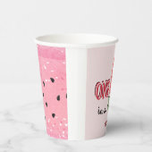 メロンの中の一つ |スイカ |誕生日 紙コップ (右)