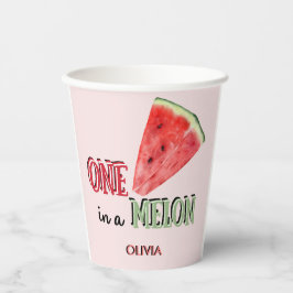 メロンの中の一つ |スイカ |誕生日 紙コップ