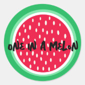 メロンの中の一つ ラウンドシール (正面)