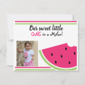 メロンの中の一つ 招待状 (正面)