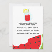 「メロンの中の一つ」誕生日パーティーの写真 招待状 (正面)