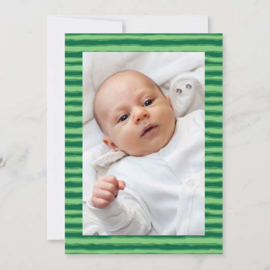 「メロンの中の一つ」誕生日パーティーの写真 招待状 (裏面)