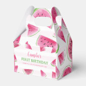 メロンの中の一人 誕生日 スイカ パーティー フェイバーボックス (裏面サイド)