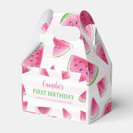 メロンの中の一人 誕生日 スイカ パーティー フェイバーボックス