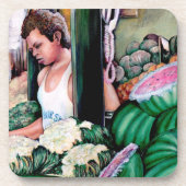 メロンの味は? コースター (正面)