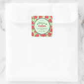 メロンの夏に1人1歳の誕生日ありがとう スクエアシール (バッグ)