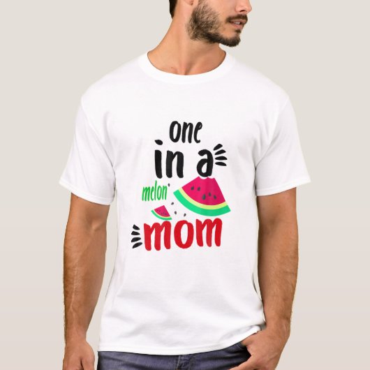 メロンの夏のスイカカッコいいの中 Tシャツ (正面)